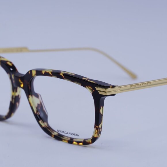 Bottega Veneta BV1009O 003 Eyeglasses Havana/Gold 54mm Square Frame - Picture 5 of 10